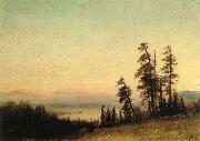 Albert Bierstadt Landscape with Deer oil